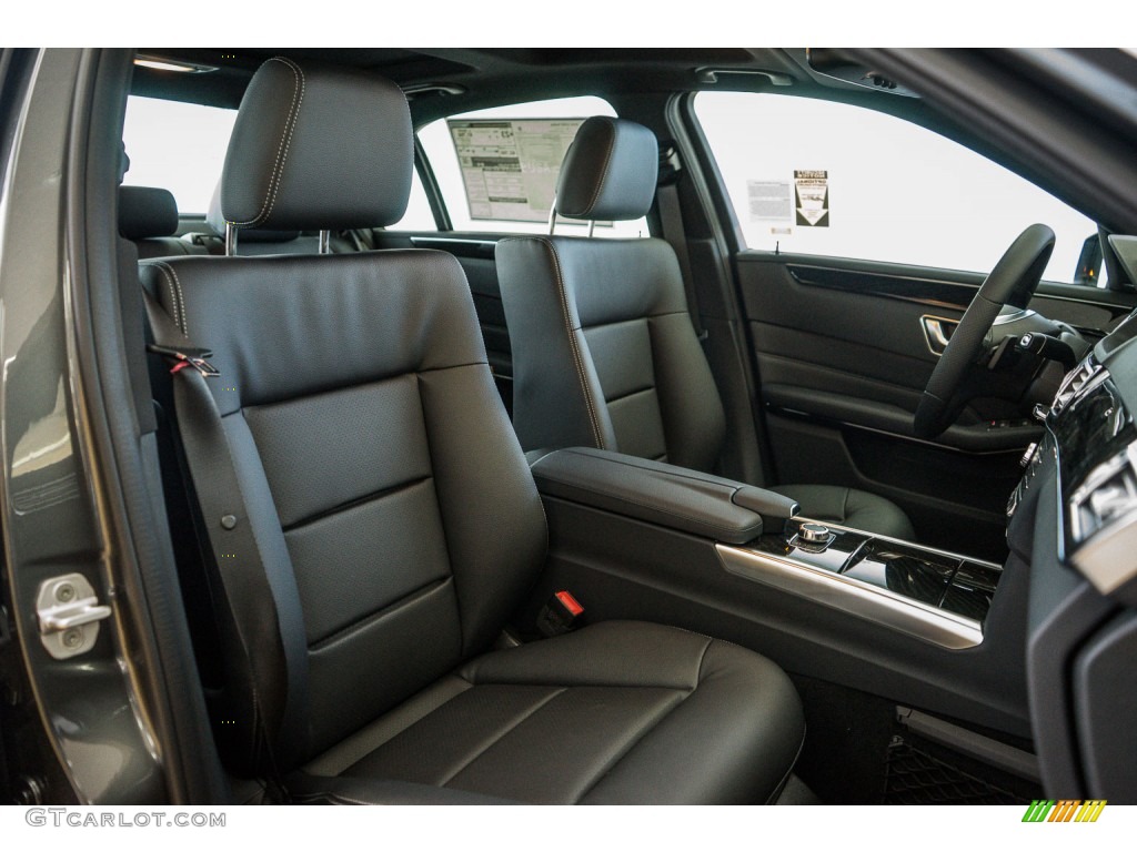 Black Interior 2016 Mercedes-Benz E 350 Sedan Photo #110074648