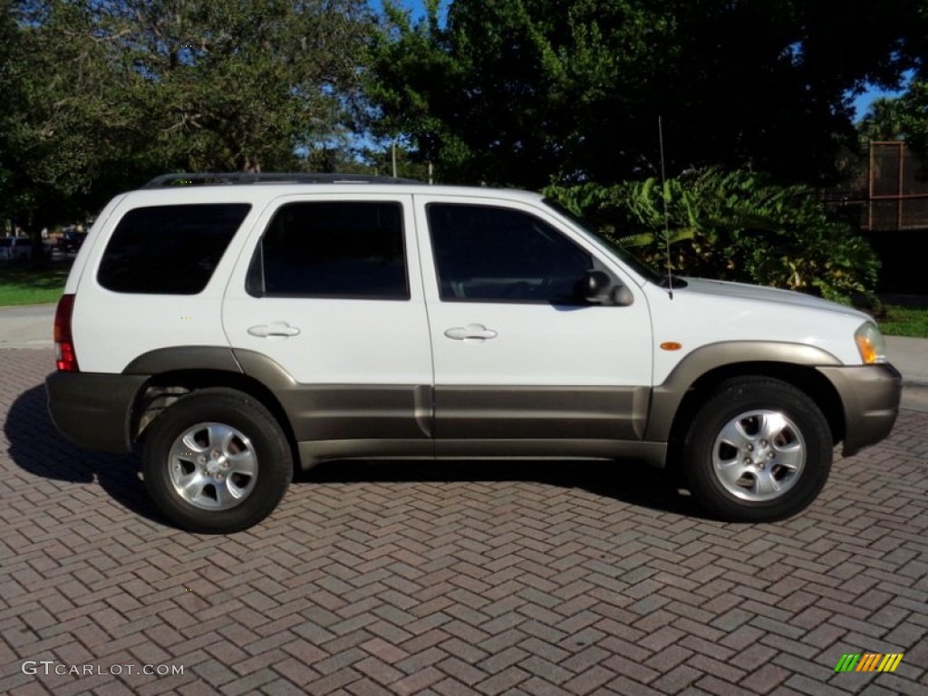 2002 Tribute LX V6 - Classic White / Beige photo #11