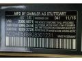  2016 E 350 Sedan designo Graphite Color Code 041