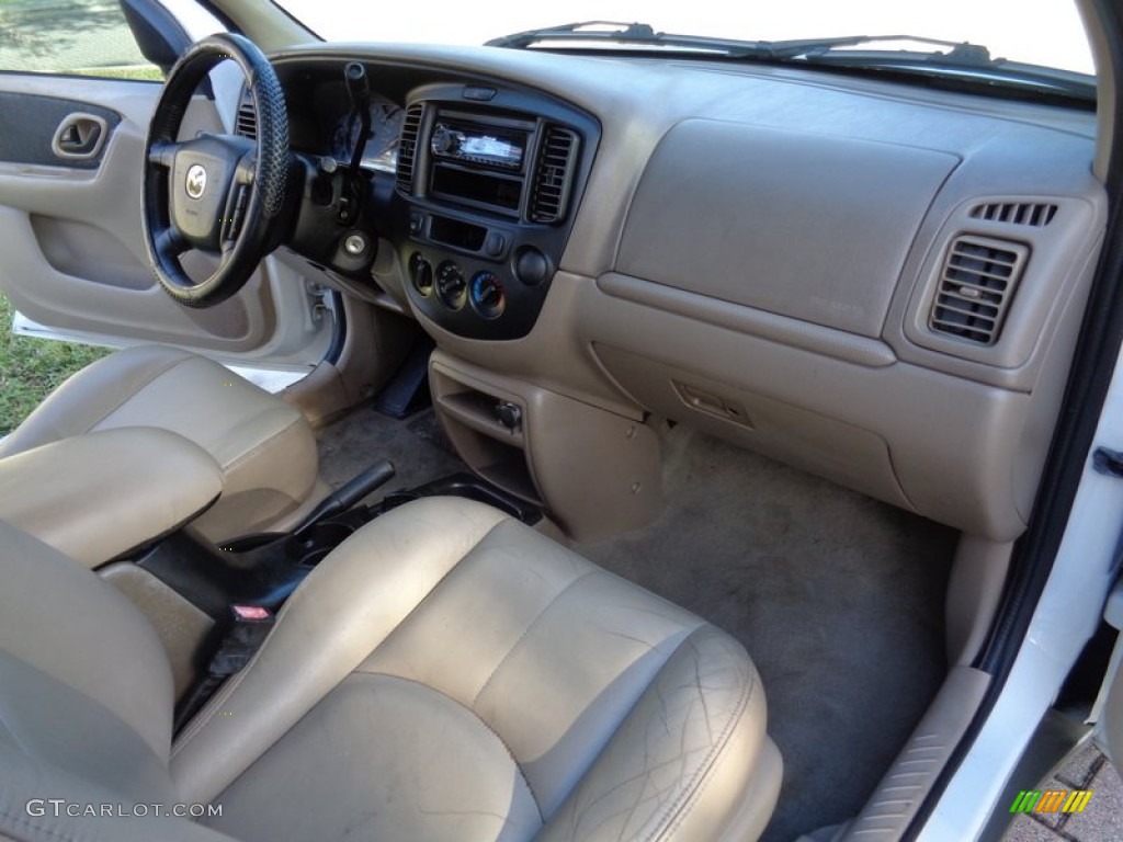 2002 Tribute LX V6 - Classic White / Beige photo #19