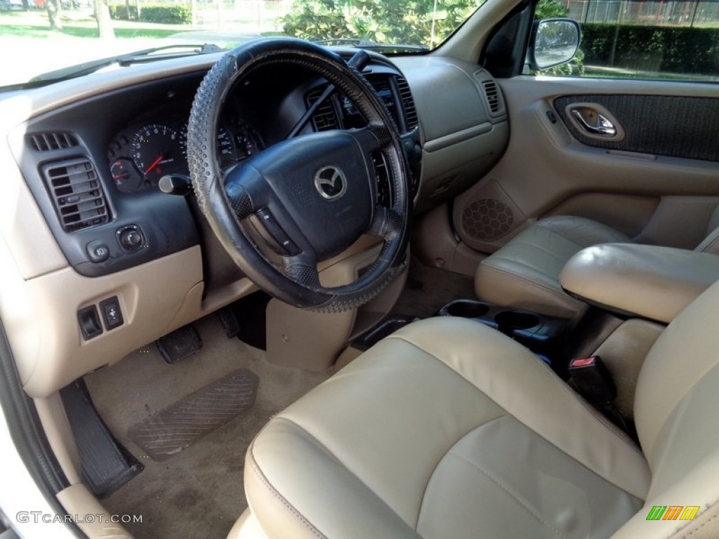 2002 Tribute LX V6 - Classic White / Beige photo #23