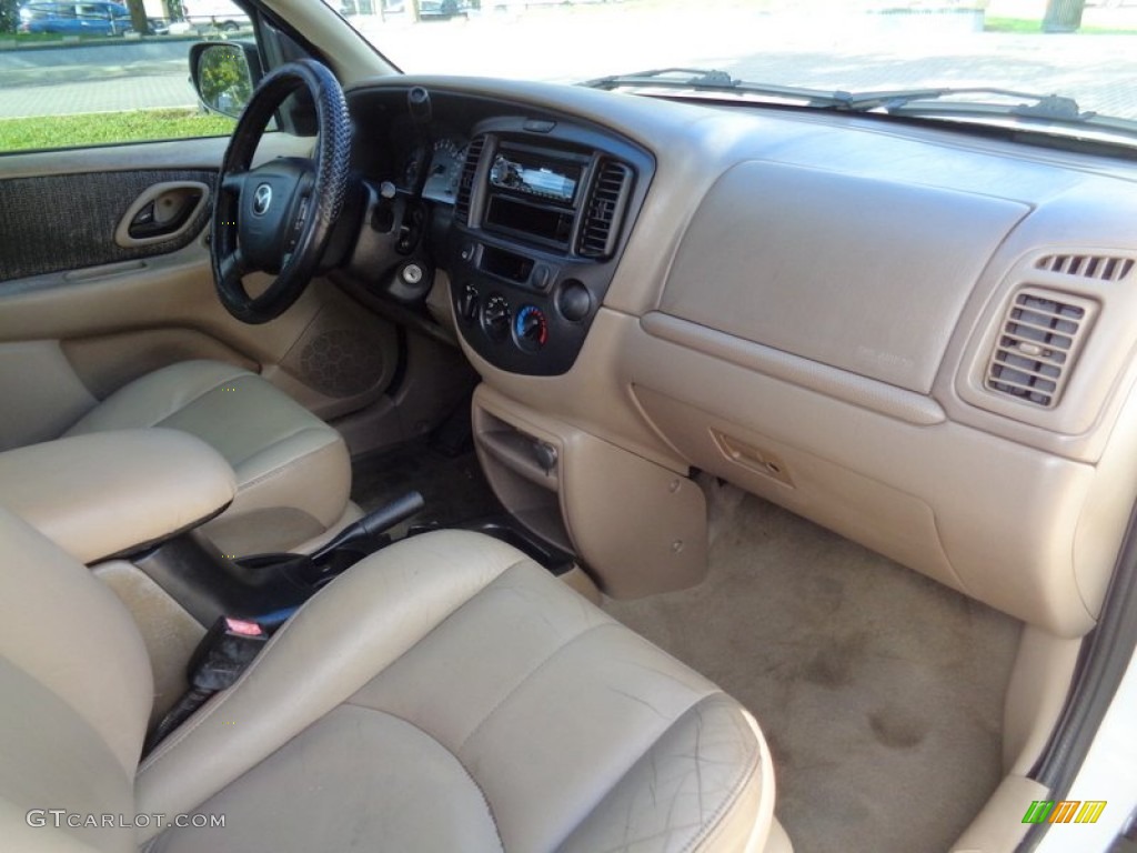 2002 Tribute LX V6 - Classic White / Beige photo #25