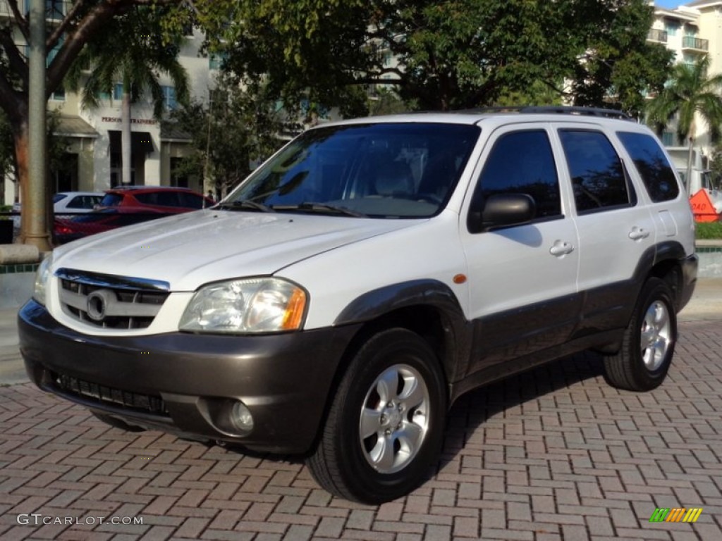 2002 Tribute LX V6 - Classic White / Beige photo #33
