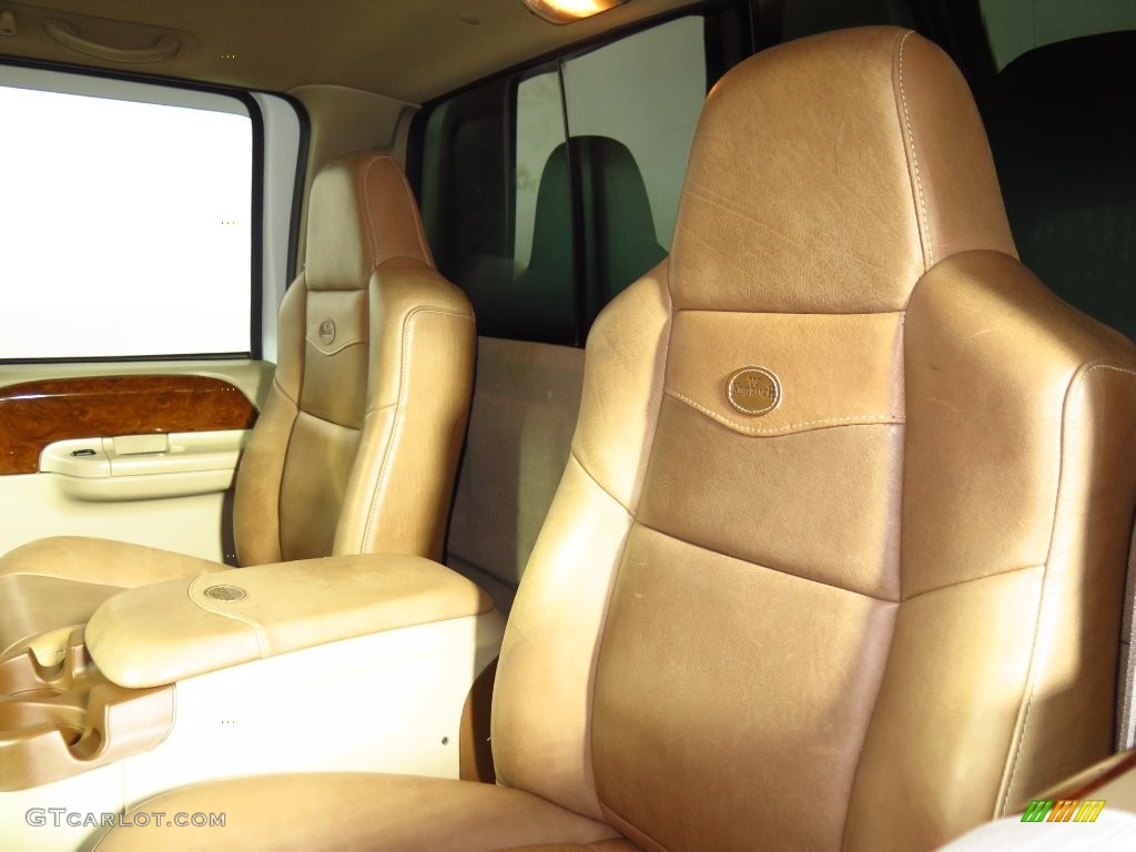 2004 F350 Super Duty King Ranch Crew Cab 4x4 - Oxford White / Castano Brown Leather photo #5