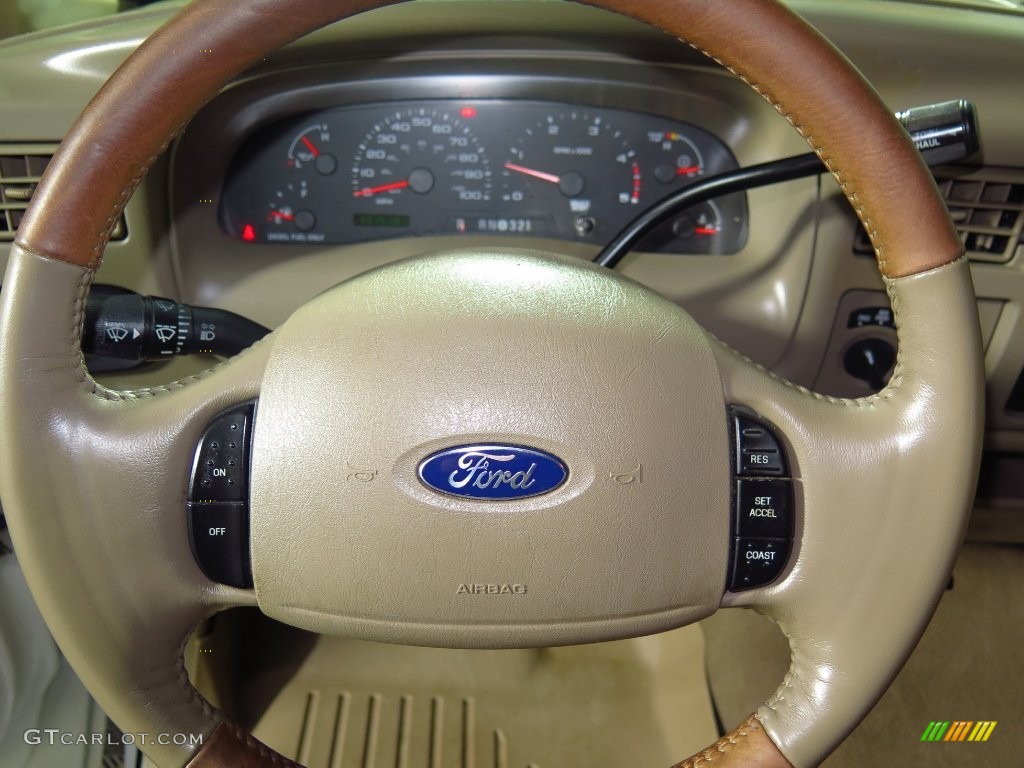 2004 F350 Super Duty King Ranch Crew Cab 4x4 - Oxford White / Castano Brown Leather photo #6
