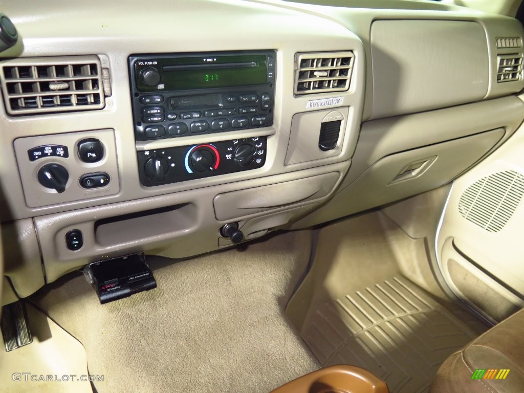 2004 F350 Super Duty King Ranch Crew Cab 4x4 - Oxford White / Castano Brown Leather photo #8