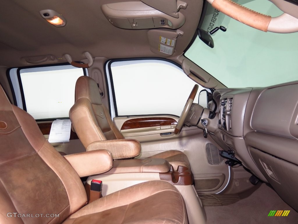 2004 F350 Super Duty King Ranch Crew Cab 4x4 - Oxford White / Castano Brown Leather photo #18