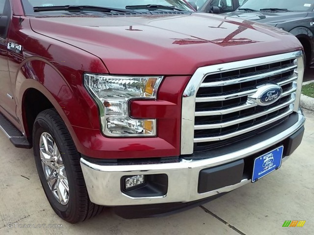 2016 F150 XLT SuperCrew - Ruby Red / Medium Light Camel photo #3