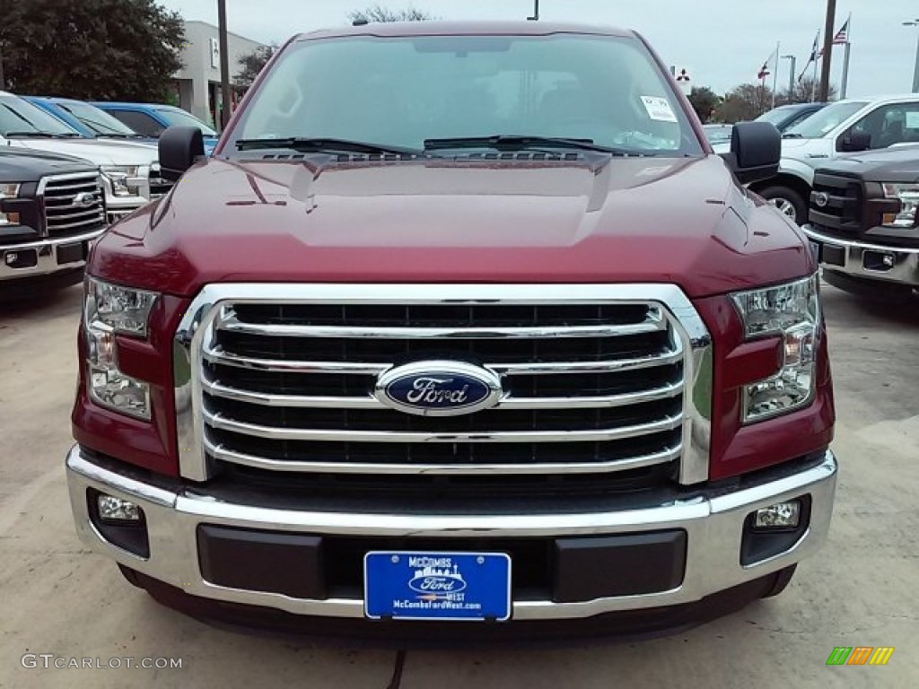 2016 F150 XLT SuperCrew - Ruby Red / Medium Light Camel photo #8