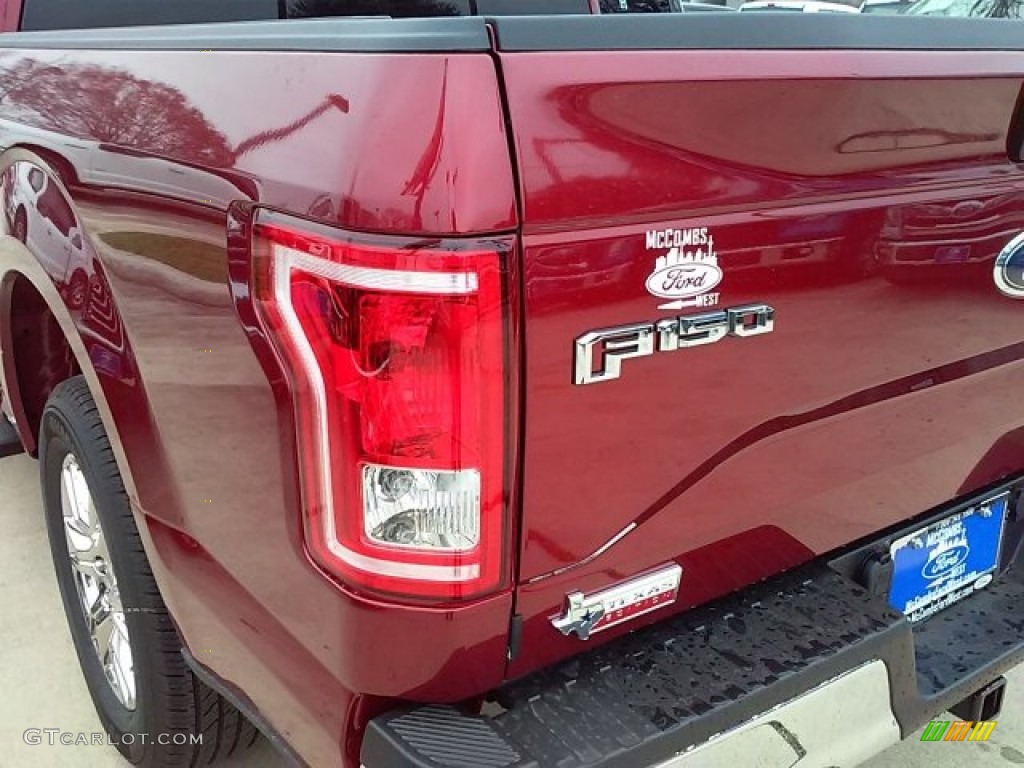2016 F150 XLT SuperCrew - Ruby Red / Medium Light Camel photo #13