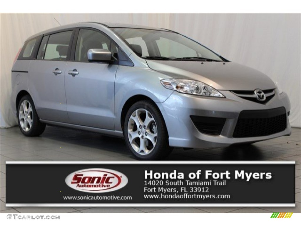 2010 MAZDA5 Sport - Liquid Silver Metallic / Black photo #1