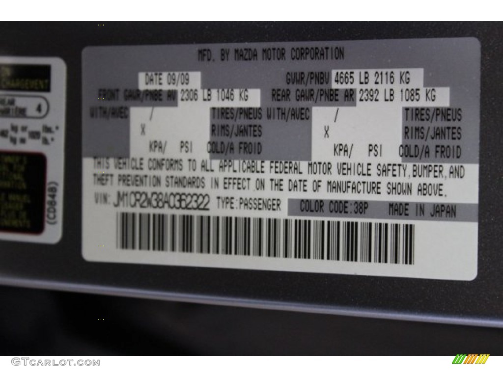 2010 MAZDA5 Sport - Liquid Silver Metallic / Black photo #27