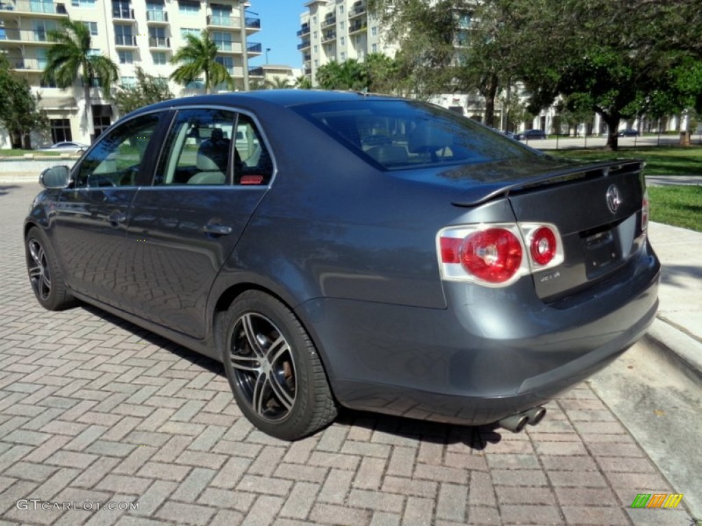 2007 Jetta Wolfsburg Edition Sedan - Blue Graphite Metallic / Art Gray photo #5