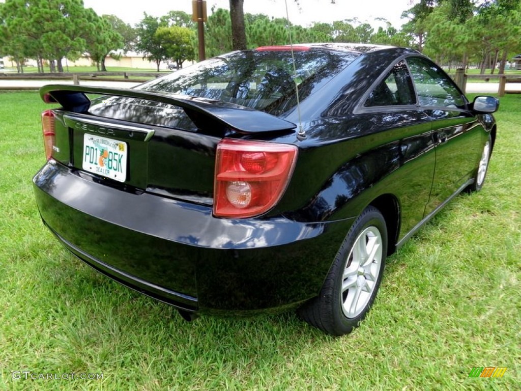 2003 Celica GT - Black / Black/Red photo #5