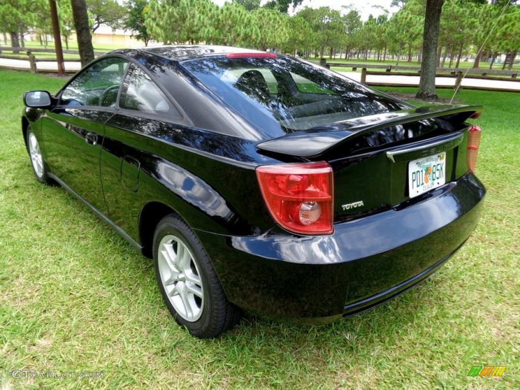 2003 Celica GT - Black / Black/Red photo #8