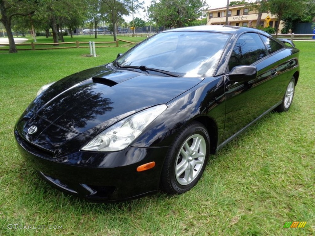2003 Celica GT - Black / Black/Red photo #12