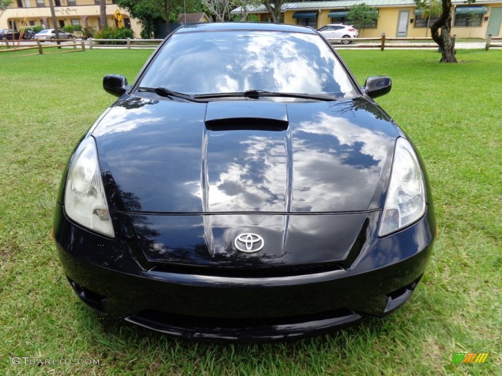 2003 Celica GT - Black / Black/Red photo #14