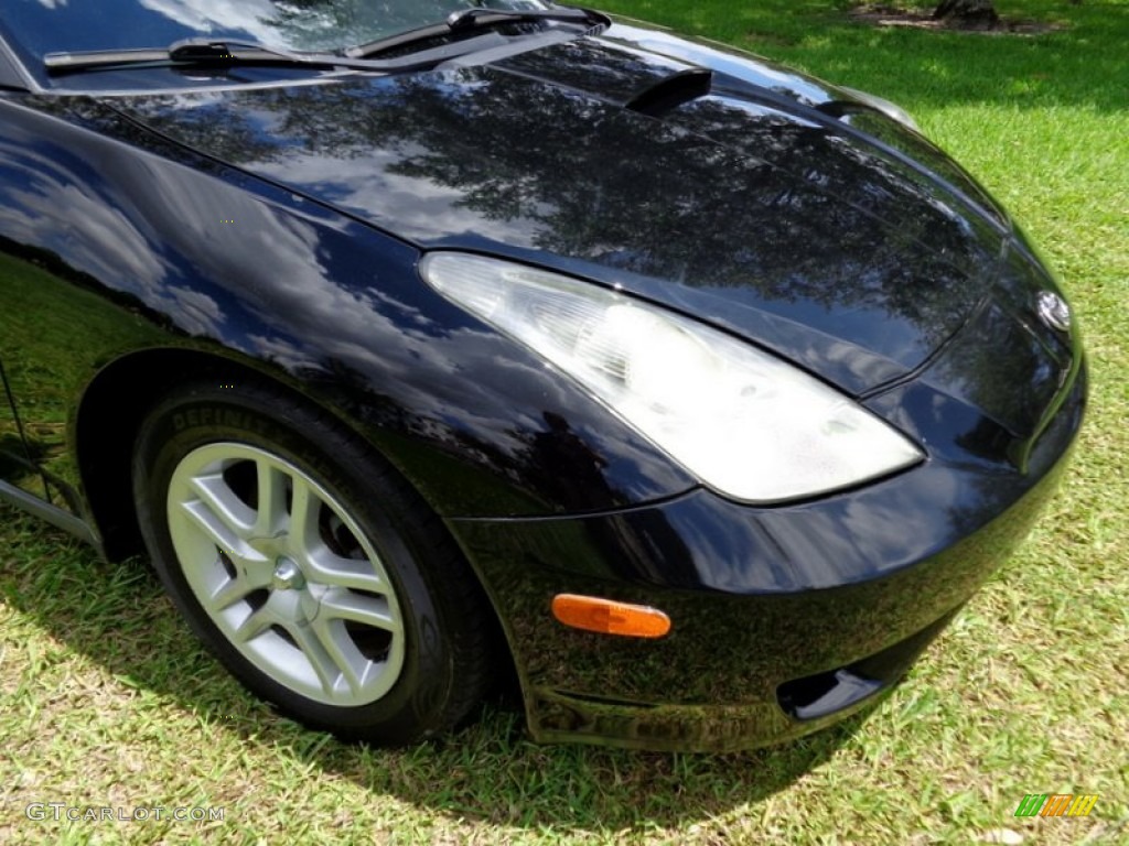 2003 Celica GT - Black / Black/Red photo #16