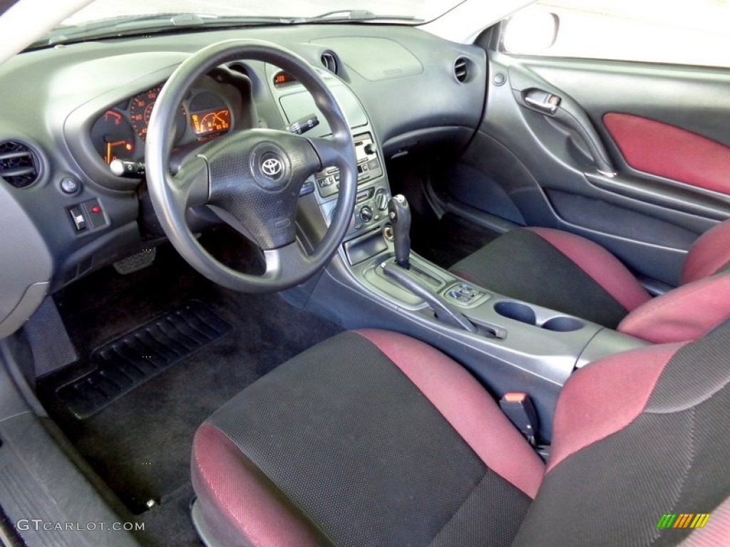 2003 Celica GT - Black / Black/Red photo #34