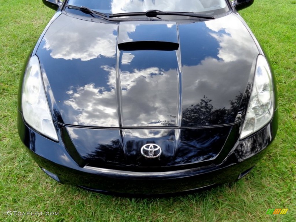 2003 Celica GT - Black / Black/Red photo #35