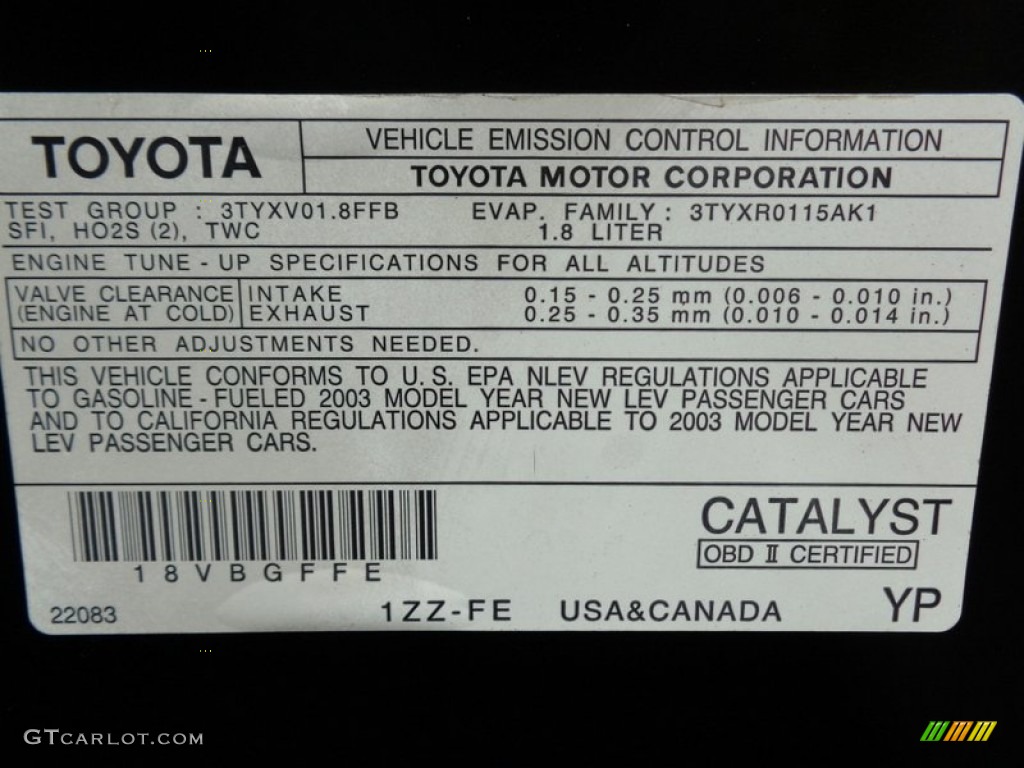 2003 Celica GT - Black / Black/Red photo #48