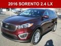 Dark Cherry 2016 Kia Sorento LX