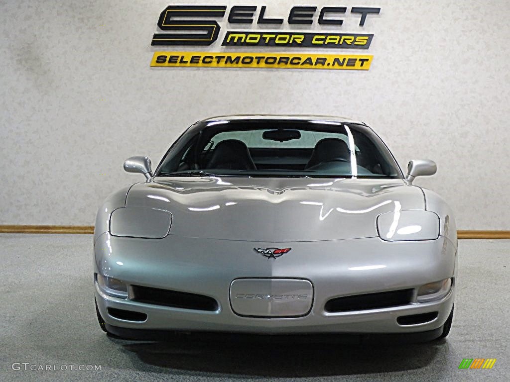 1998 Corvette Coupe - Sebring Silver Metallic / Black photo #2