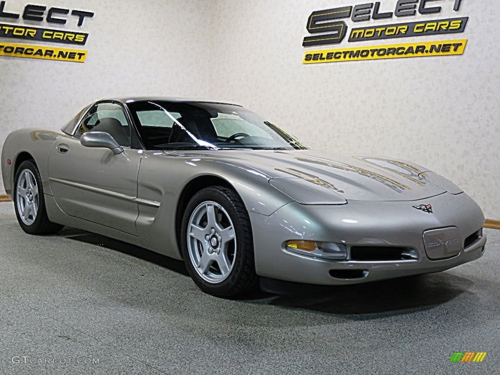 1998 Corvette Coupe - Sebring Silver Metallic / Black photo #4