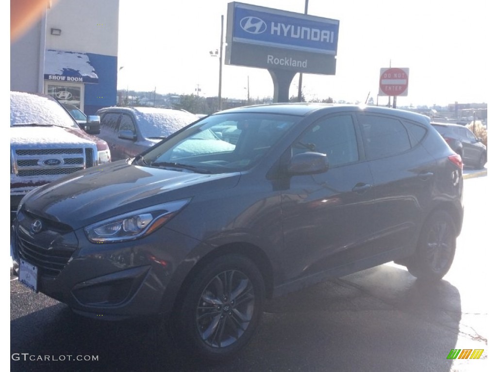 2015 Tucson GLS AWD - Shadow Gray / Black photo #1