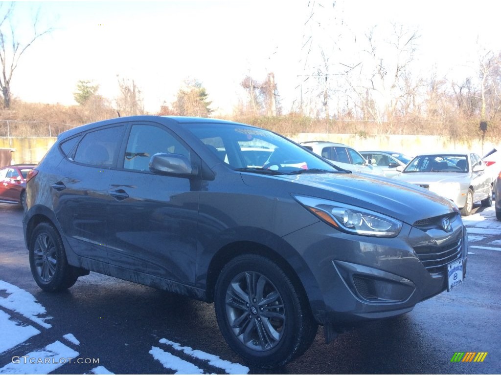 2015 Tucson GLS AWD - Shadow Gray / Black photo #3