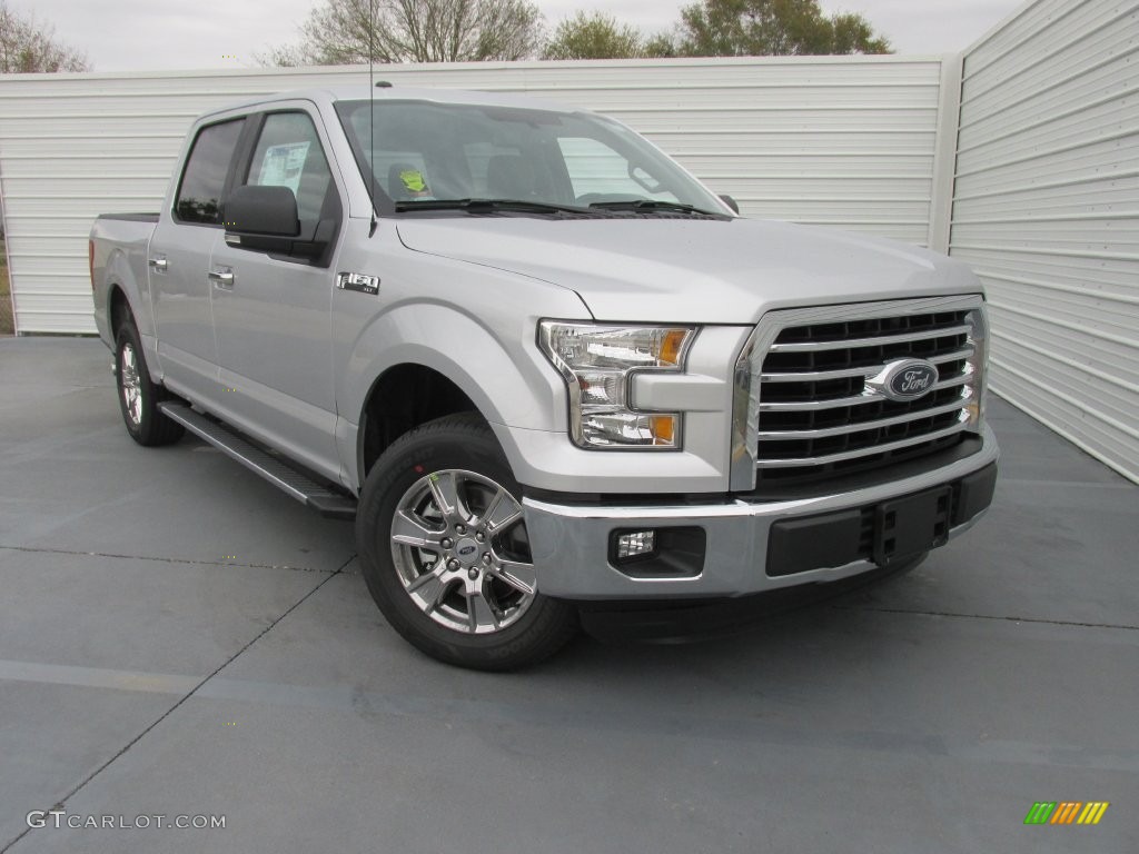 2016 F150 XLT SuperCrew - Ingot Silver / Medium Earth Gray photo #2