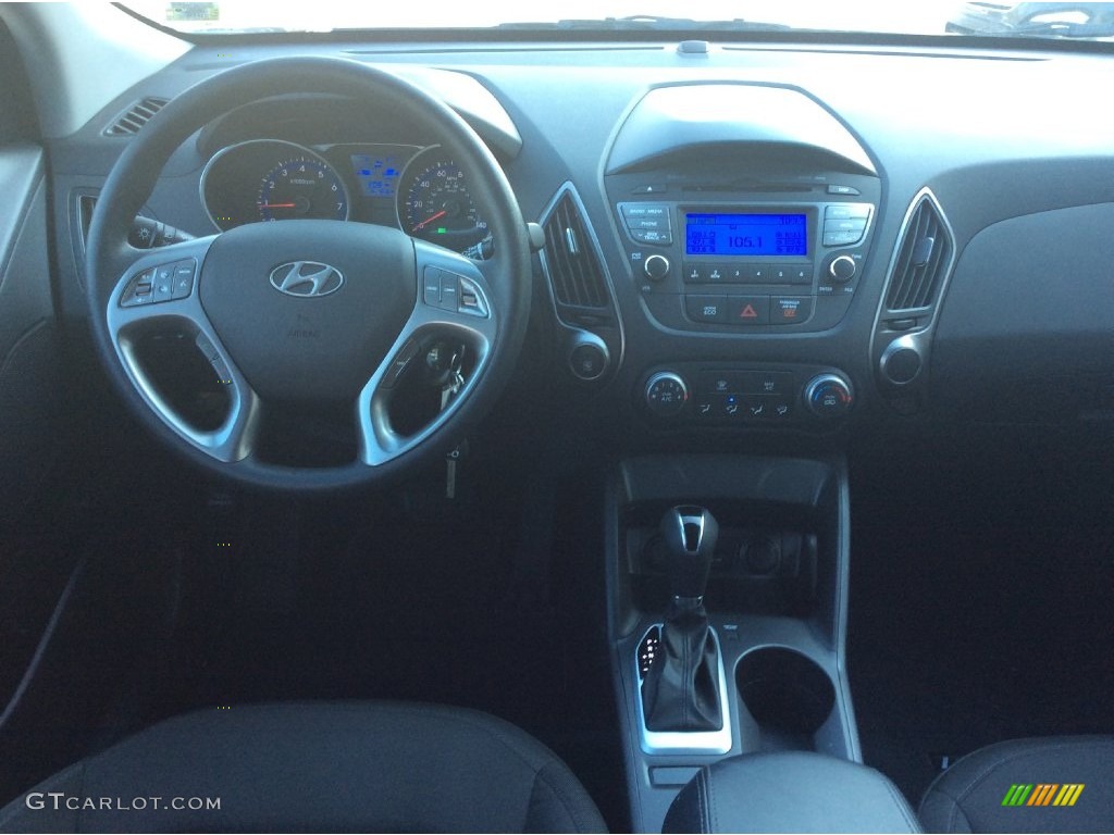 2015 Tucson GLS AWD - Shadow Gray / Black photo #13