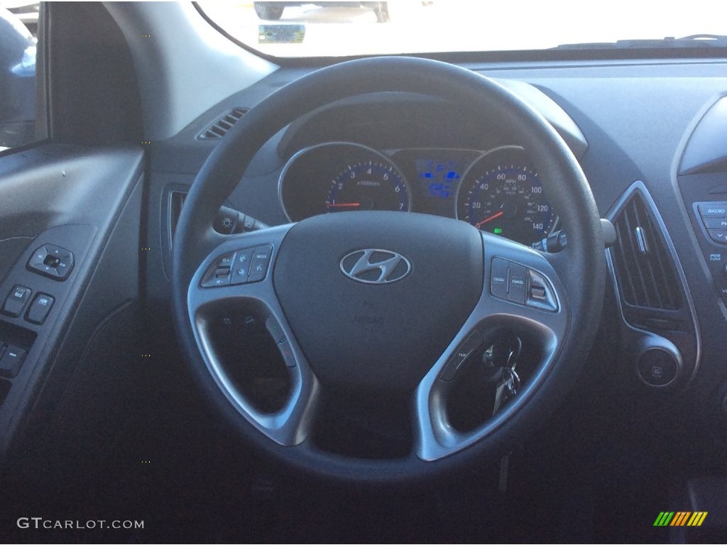 2015 Tucson GLS AWD - Shadow Gray / Black photo #17