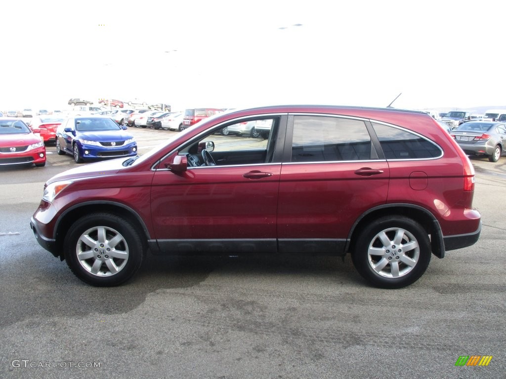 2009 CR-V EX-L 4WD - Tango Red Pearl / Gray photo #4