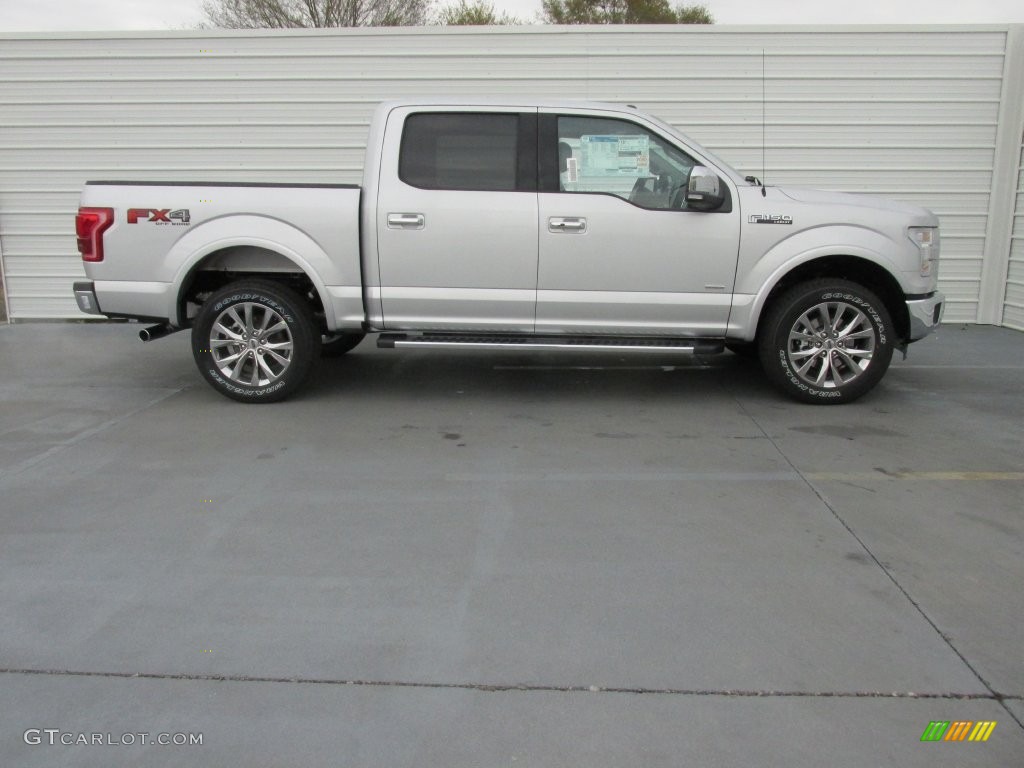 2016 F150 Lariat SuperCrew 4x4 - Ingot Silver / Black photo #3