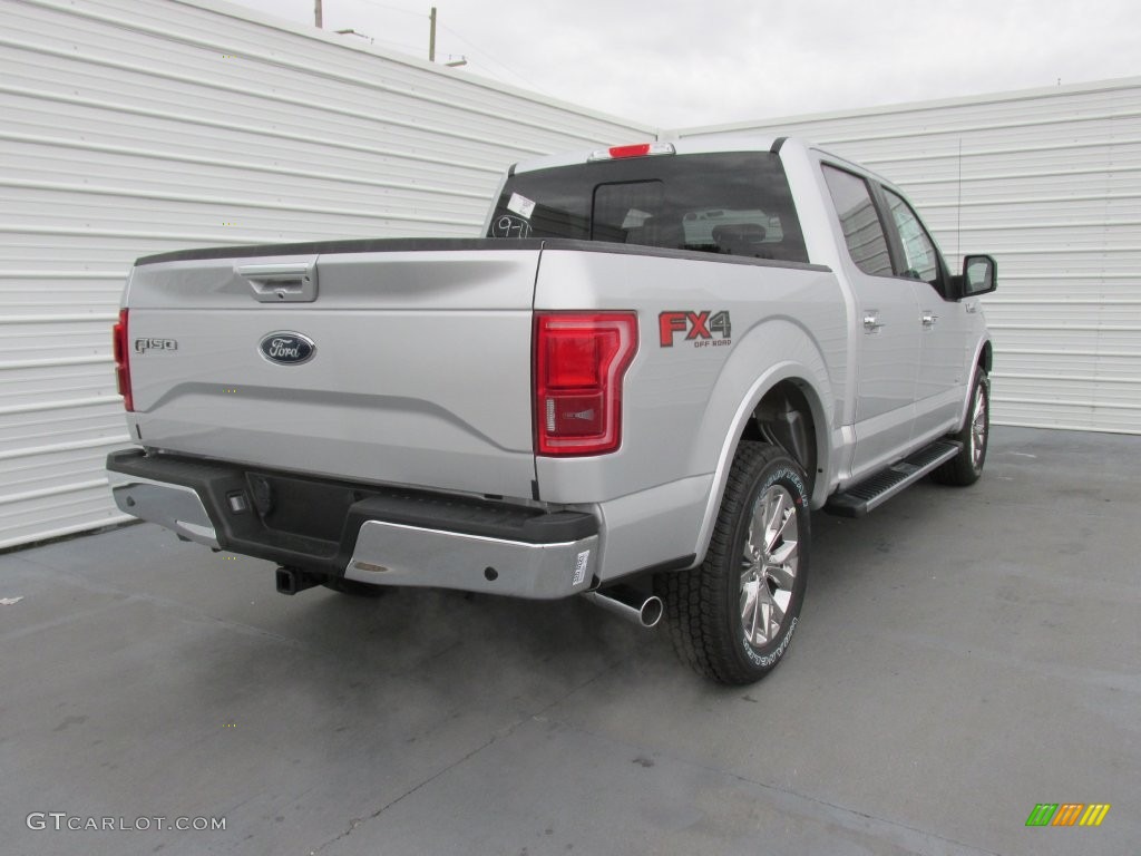 2016 F150 Lariat SuperCrew 4x4 - Ingot Silver / Black photo #4