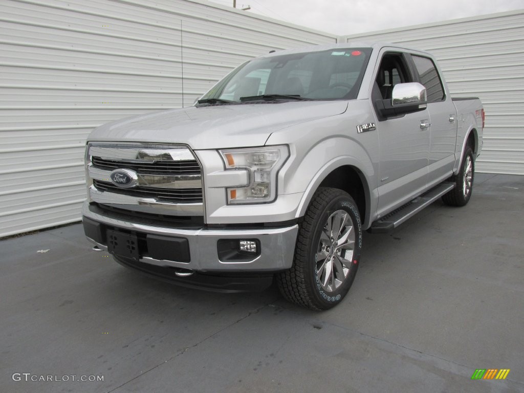 2016 F150 Lariat SuperCrew 4x4 - Ingot Silver / Black photo #7