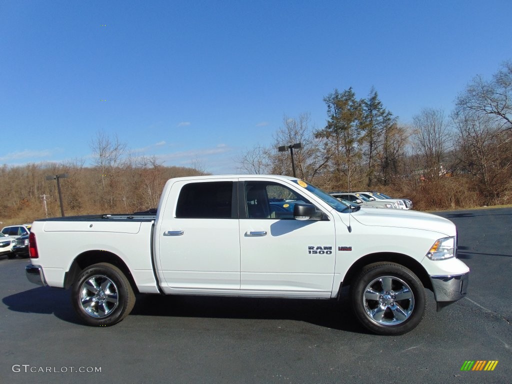 2014 1500 SLT Crew Cab 4x4 - Bright White / Canyon Brown/Light Frost Beige photo #2