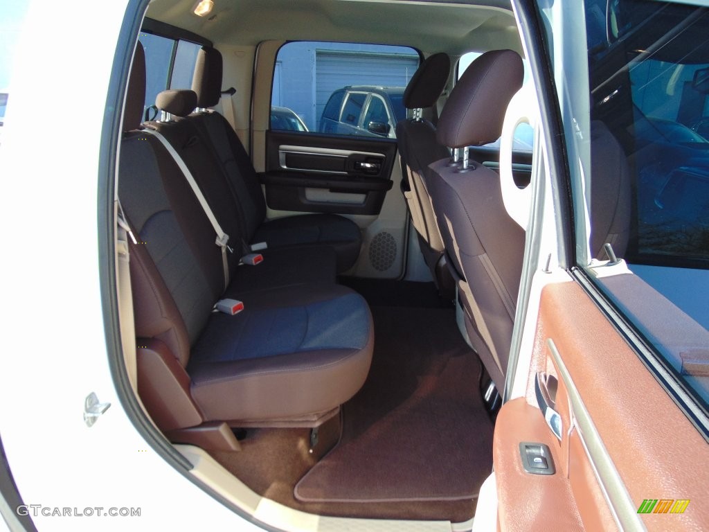 2014 1500 SLT Crew Cab 4x4 - Bright White / Canyon Brown/Light Frost Beige photo #22