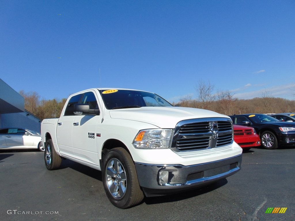 2014 1500 SLT Crew Cab 4x4 - Bright White / Canyon Brown/Light Frost Beige photo #31