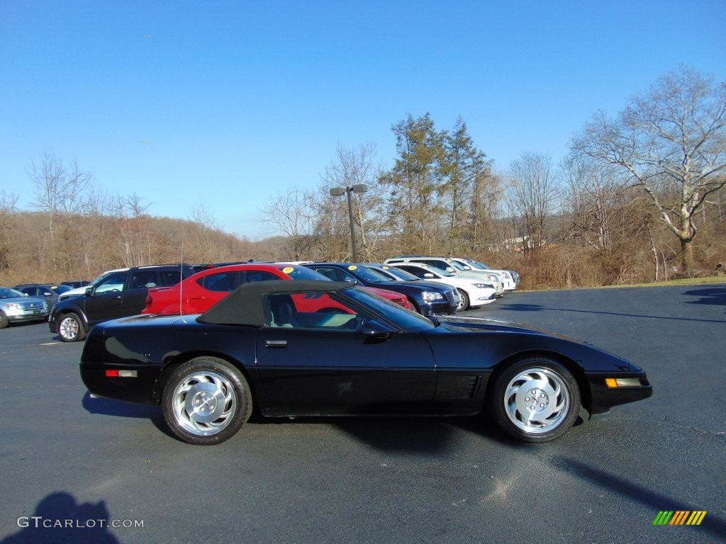 1996 Corvette Convertible - Black / Light Gray photo #2