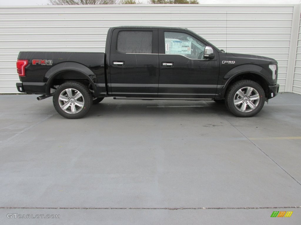 2016 F150 Platinum SuperCrew 4x4 - Shadow Black / Black photo #3