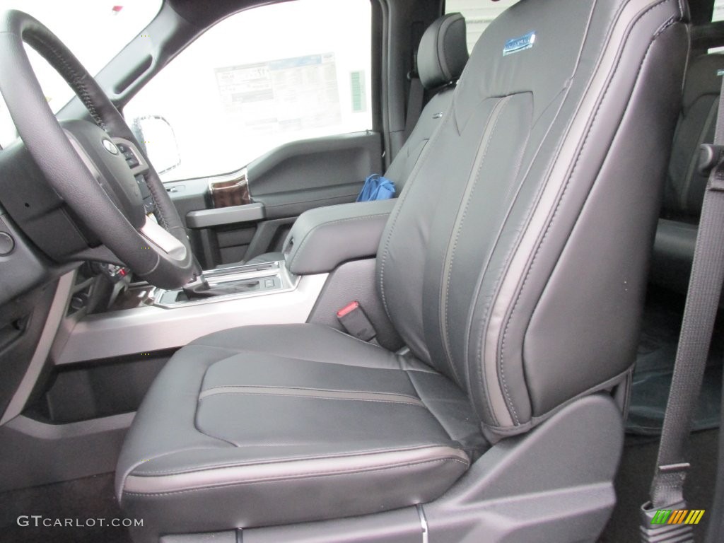2016 F150 Platinum SuperCrew 4x4 - Shadow Black / Platinum Black photo #21