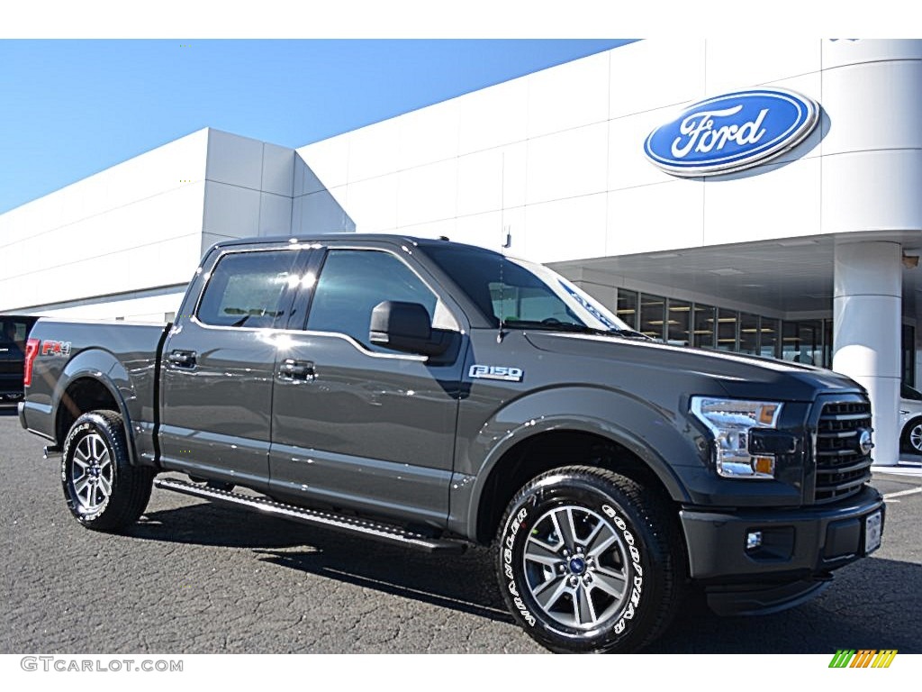 2016 F150 XLT SuperCrew 4x4 - Lithium Gray / Black photo #1