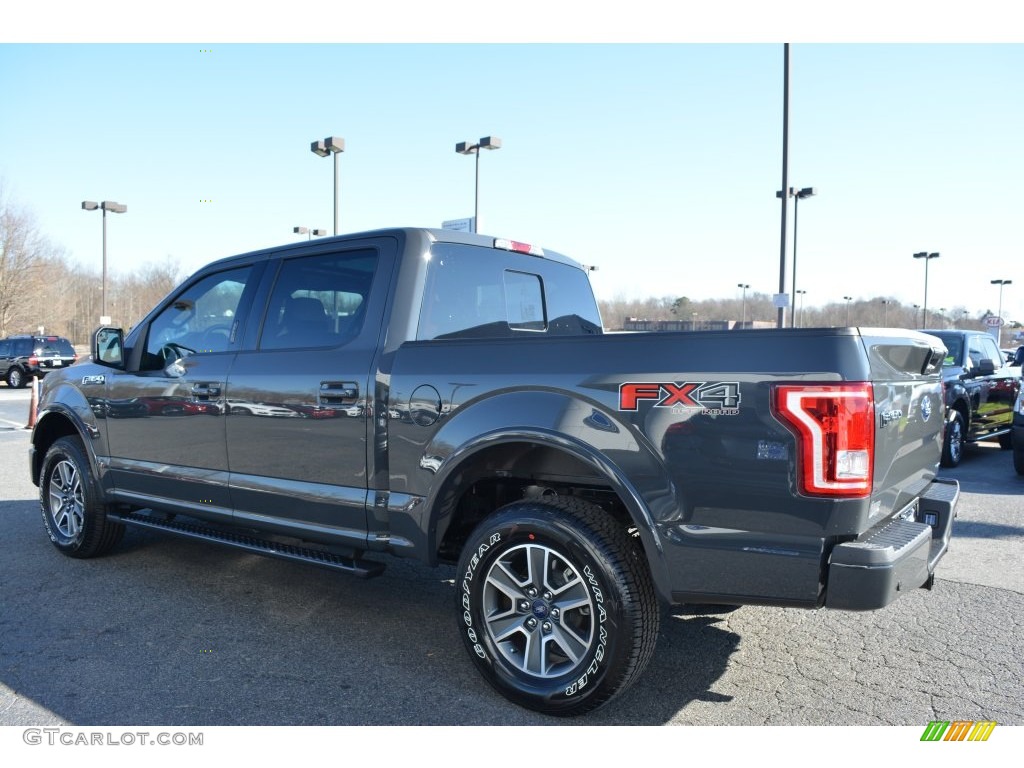 2016 F150 XLT SuperCrew 4x4 - Lithium Gray / Black photo #25