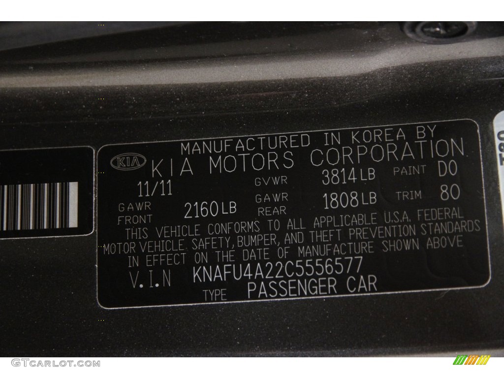 2012 Forte EX - Metal Bronze / Stone photo #16