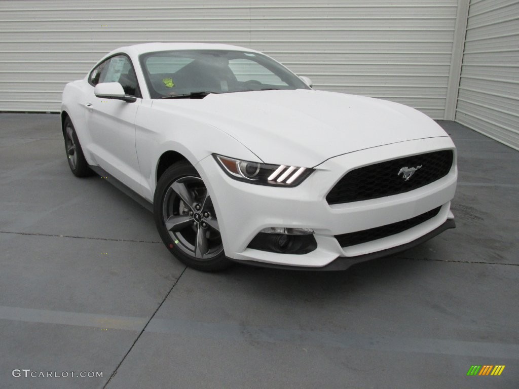 2016 Mustang EcoBoost Coupe - Oxford White / Ebony photo #2