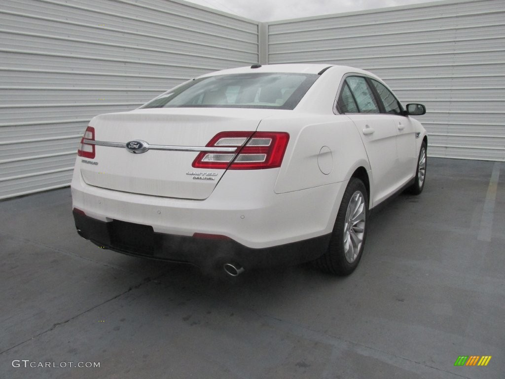 2015 Taurus Limited - White Platinum Metallic / Dune photo #4