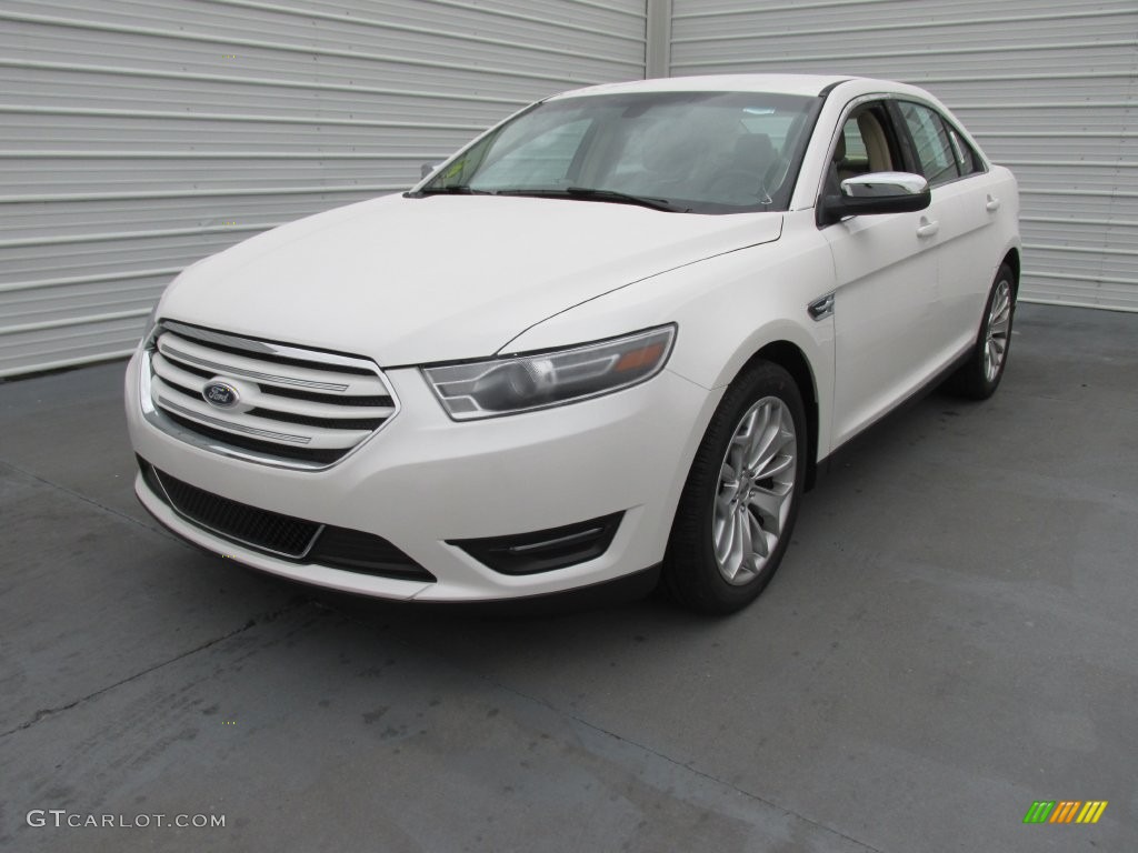 2015 Taurus Limited - White Platinum Metallic / Dune photo #7