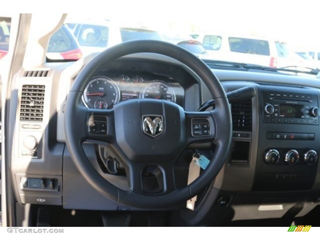 2012 Ram 1500 ST Quad Cab - Bright Silver Metallic / Dark Slate Gray/Medium Graystone photo #24